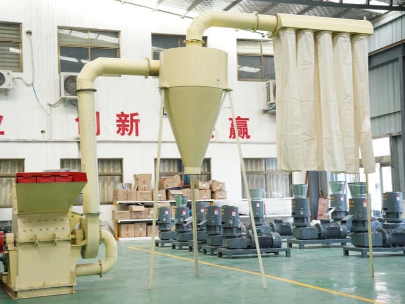 Austrian wood pellet production line with an output of 8 tons per hour